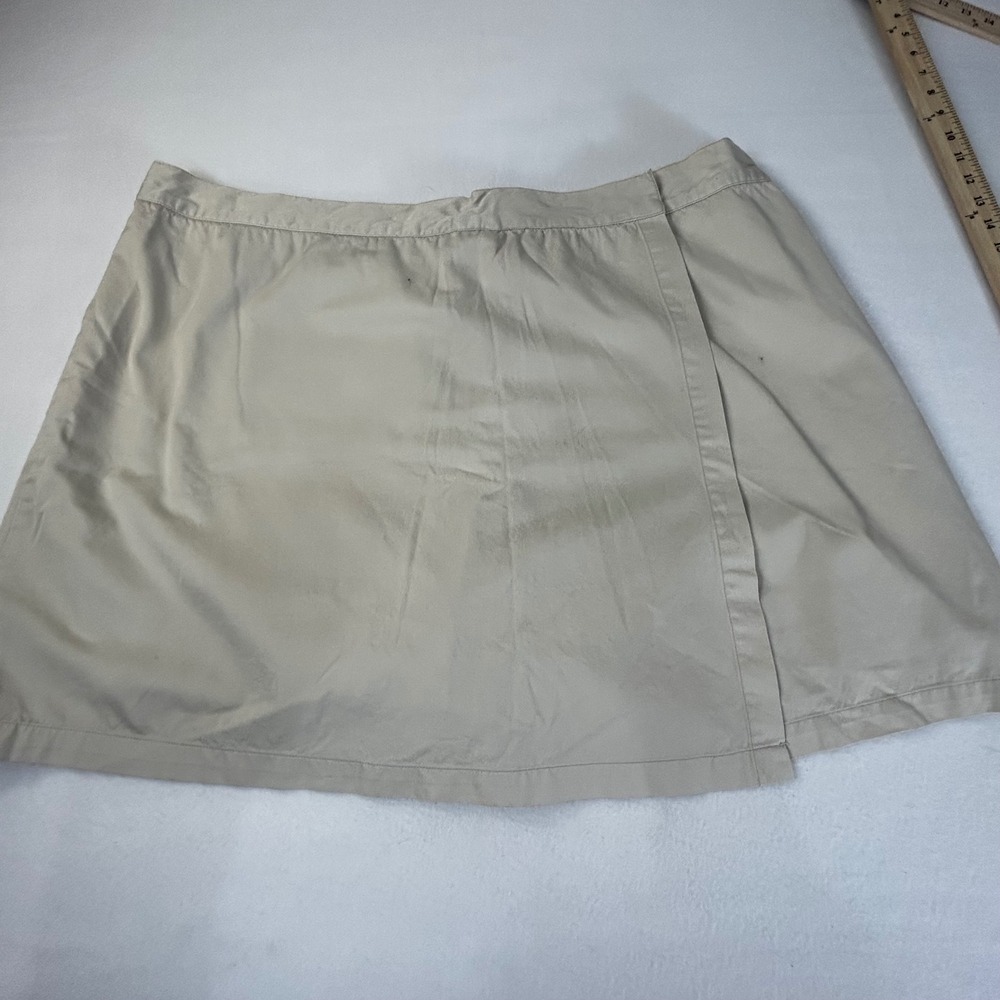 BASIC EDITIONS Womens Skirt‎ Tan Khaki Utility Style Elastic Waist Size 3X